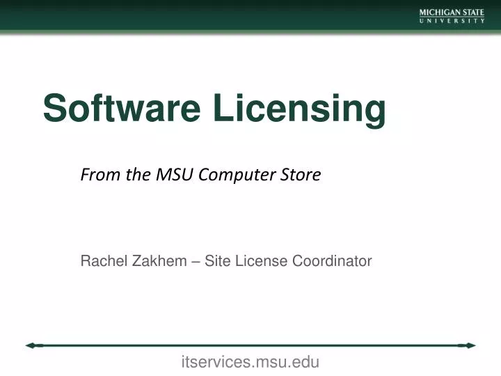 software licensing