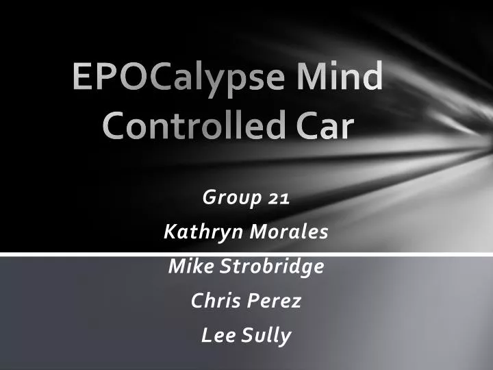 epocalypse mind controlled car