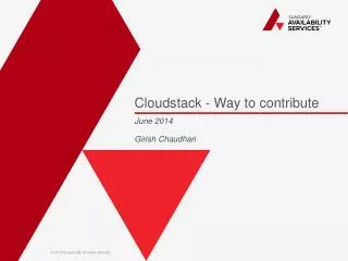 Cloudstack - Way to contribute