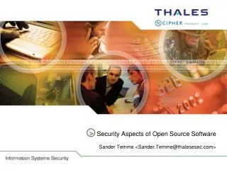Security Aspects of Open Source Software