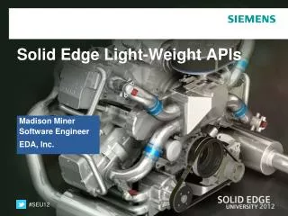 Solid Edge Light-Weight APIs