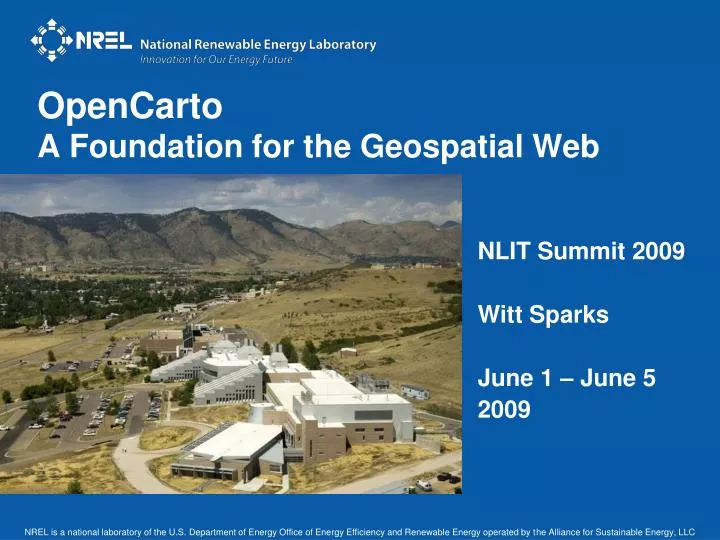 opencarto a foundation for the geospatial web