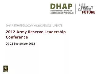 2012 Army Reserve Leadership Conference