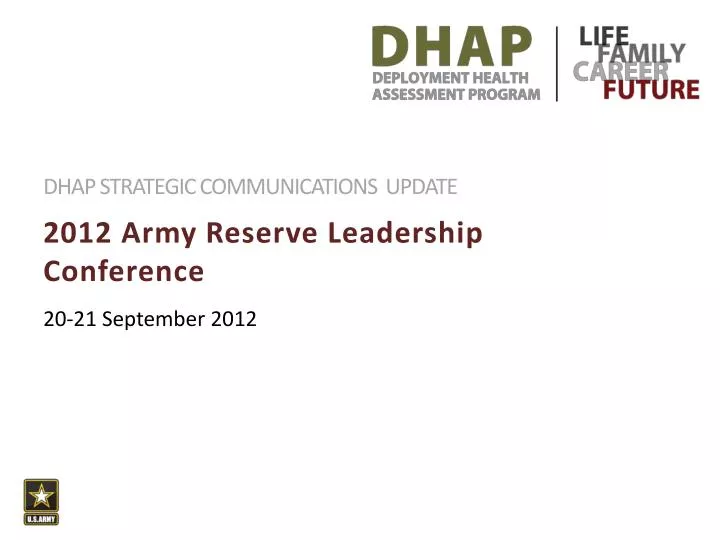 2012 army reserve leadership conference