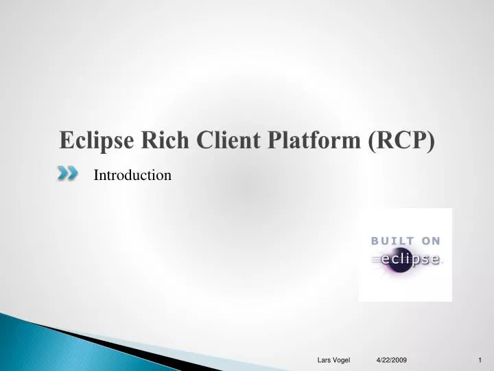eclipse rich client platform rcp