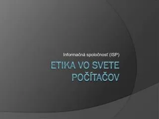 informa n spolo nos isp