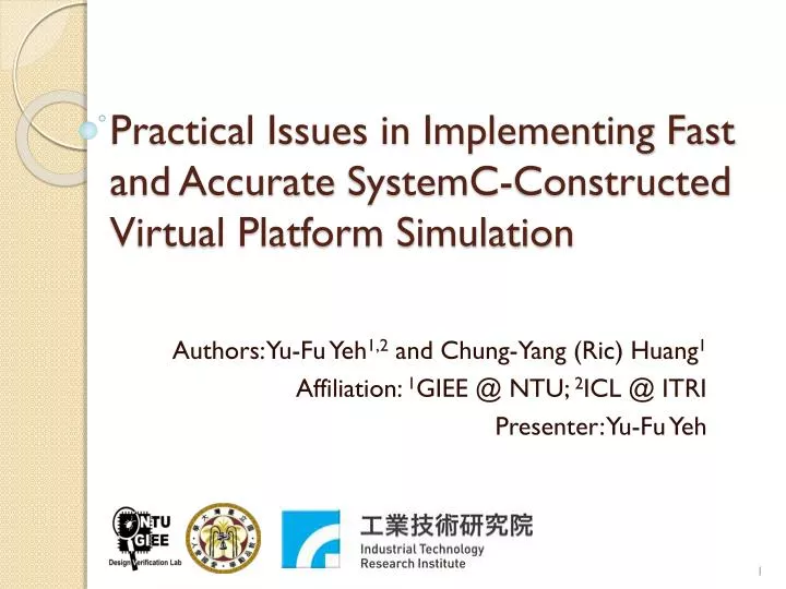 practical issues in implementing fast and accurate systemc constructed virtual platform simulation
