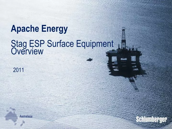 apache energy stag esp surface equipment overview