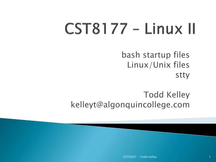 cst8177 linux ii