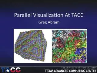 Parallel Visualization At TACC