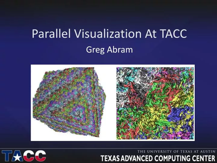 parallel visualization at tacc