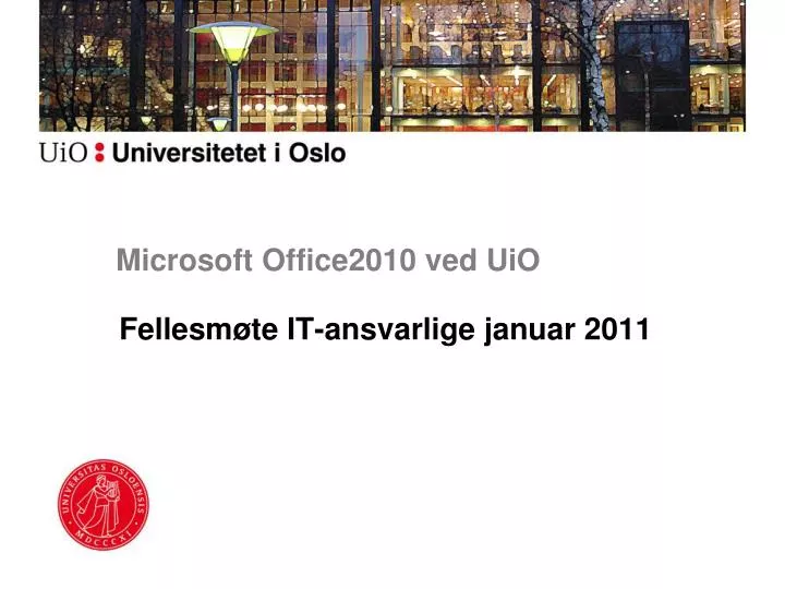 microsoft office2010 ved uio