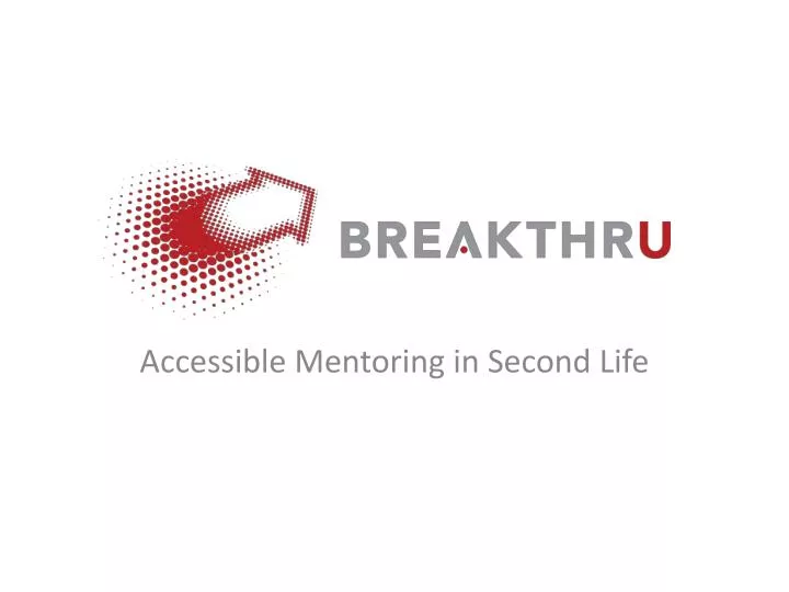 accessible mentoring in second life