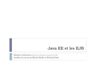 java ee et les ejb