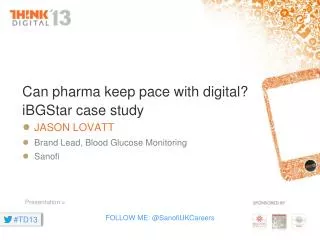 Can pharma keep pace with digital? iBGStar case study