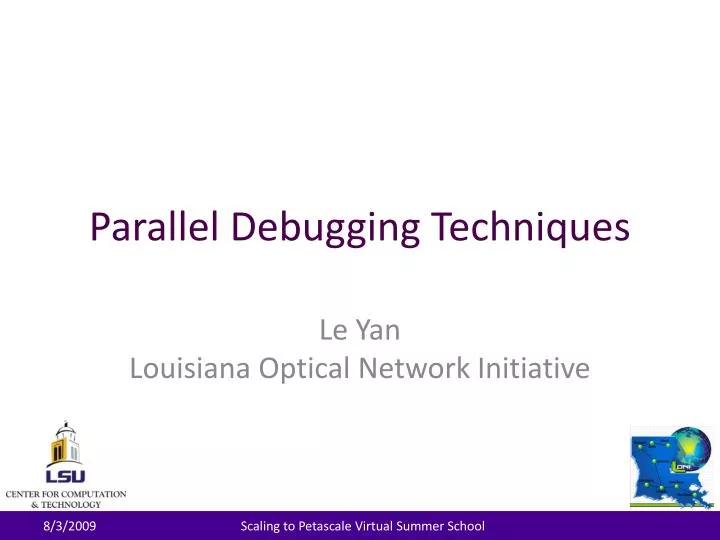 parallel debugging techniques