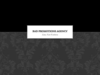 Bad Promotions Agency