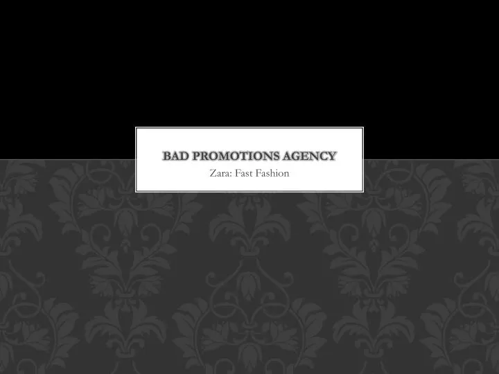 bad promotions agency