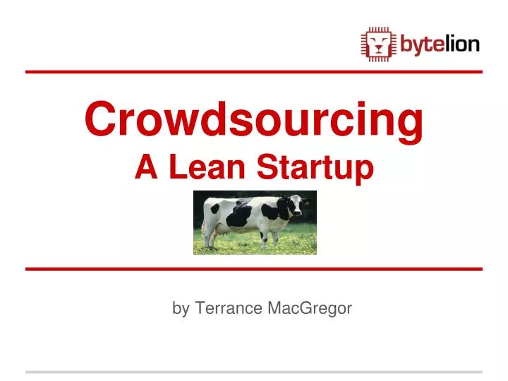 crowdsourcing a lean startup
