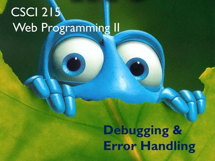 csci 215 web programming ii