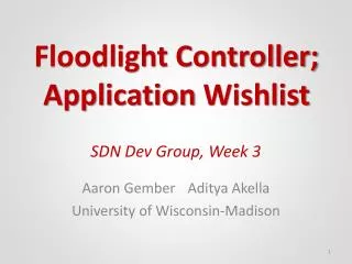 SDN Dev Group, Week 3