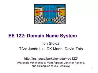 EE 122: Domain Name System