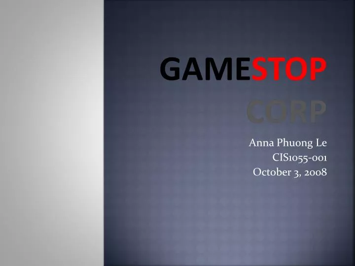 game stop corp