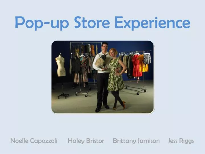 pop up store experience