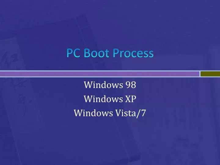pc boot process