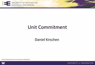 Unit Commitment