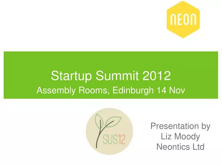 startup summit 2012
