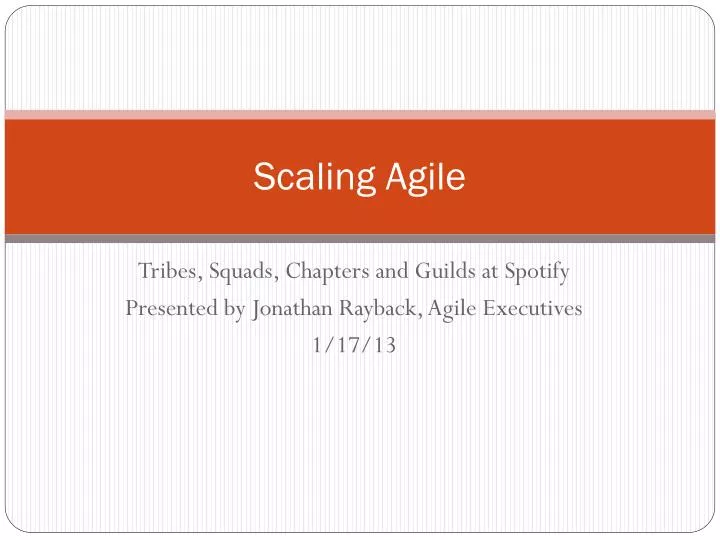 scaling agile