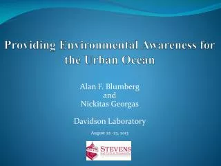 Providing Environmental Awareness for the Urban Ocean