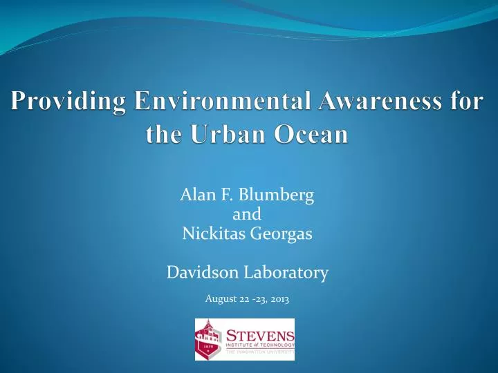 providing environmental awareness for the urban ocean