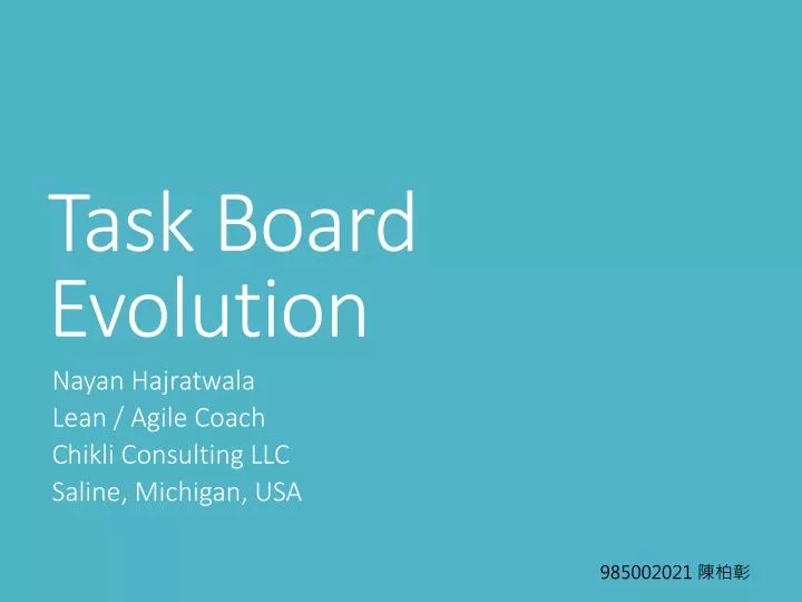 task board evolution