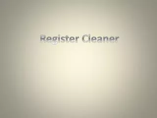 Register Cleaner