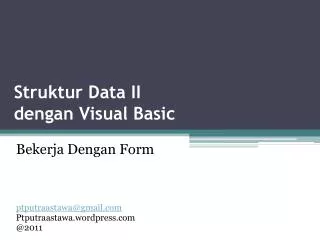 Struktur Data II dengan Visual Basic