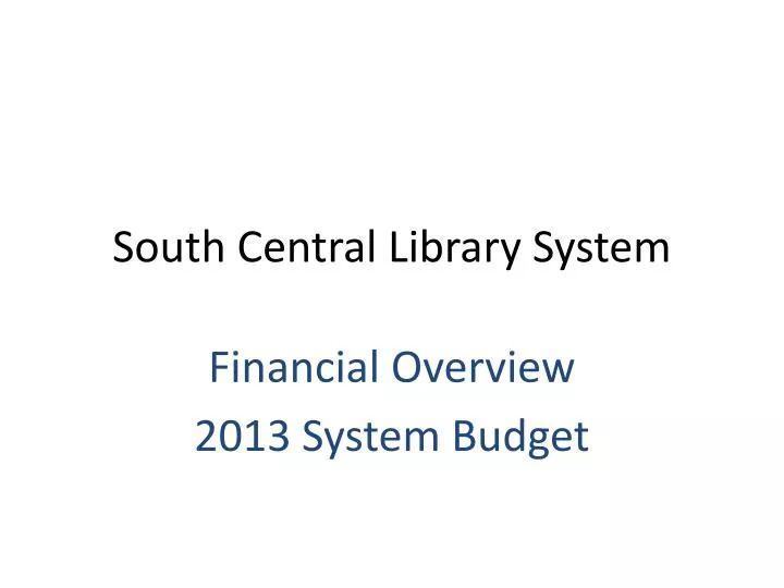 south central library system