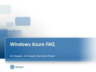 Windows Azure FAQ