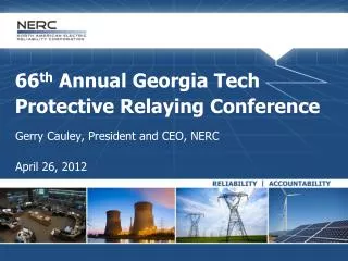 66 th Annual Georgia Tech Protective Relaying Conference