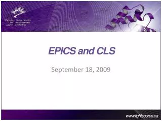 EPICS and CLS