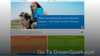 Go To DreamSpark.com