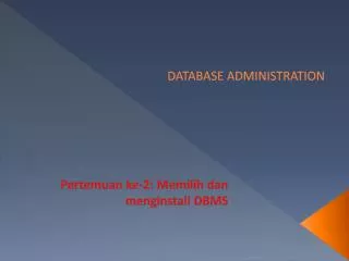 database administration