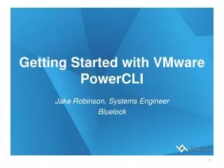 Getting Started with VMware PowerCLI