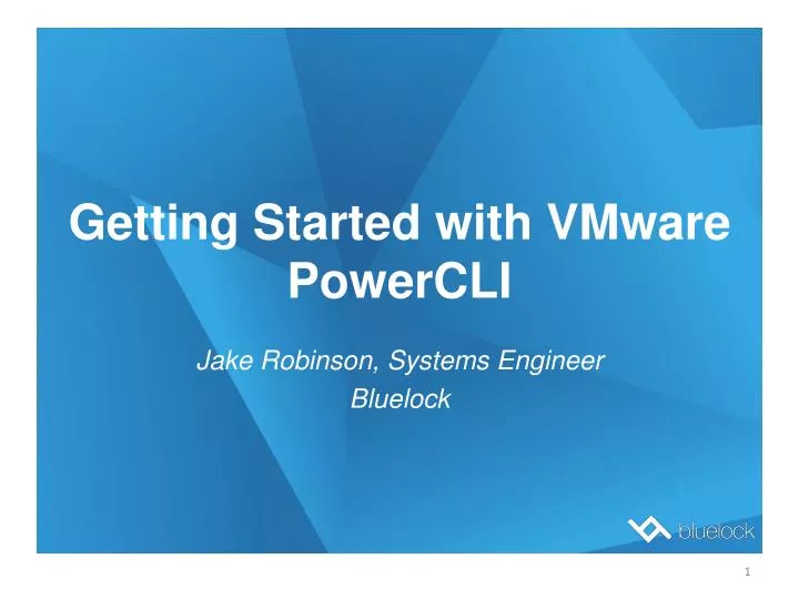 getting started with vmware powercli