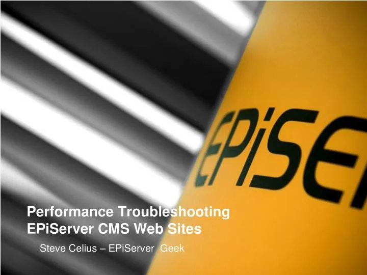 performance troubleshooting episerver cms web sites