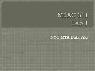 MBAC 311 Lab 1