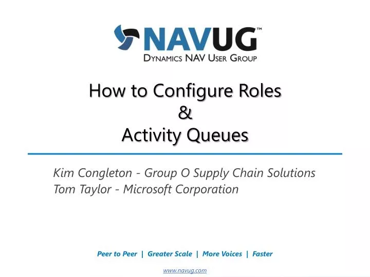 how to configure roles activity queues