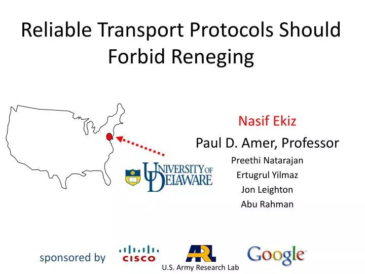 reliable transport protocols should forbid reneging