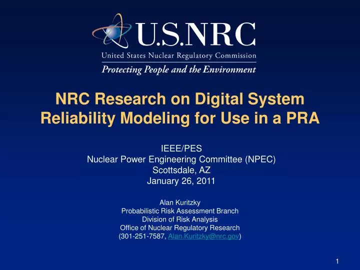 nrc research on digital system reliability modeling for use in a pra